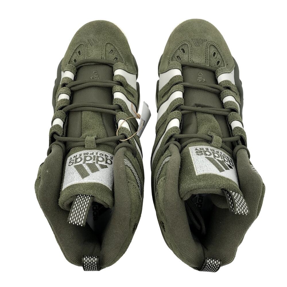 NEW Adidas Crazy 8 Olive Strata Basketball Shoes M 10.5US / W 11.5US Suede NIB - Picture 3 of 14